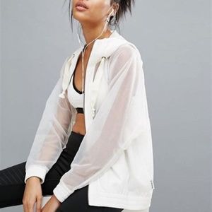 LAST CHANCE! Reebok white mesh jacket
